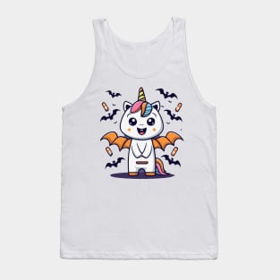 The Bat Unicorn Halloween Cute unicorn Tank Top